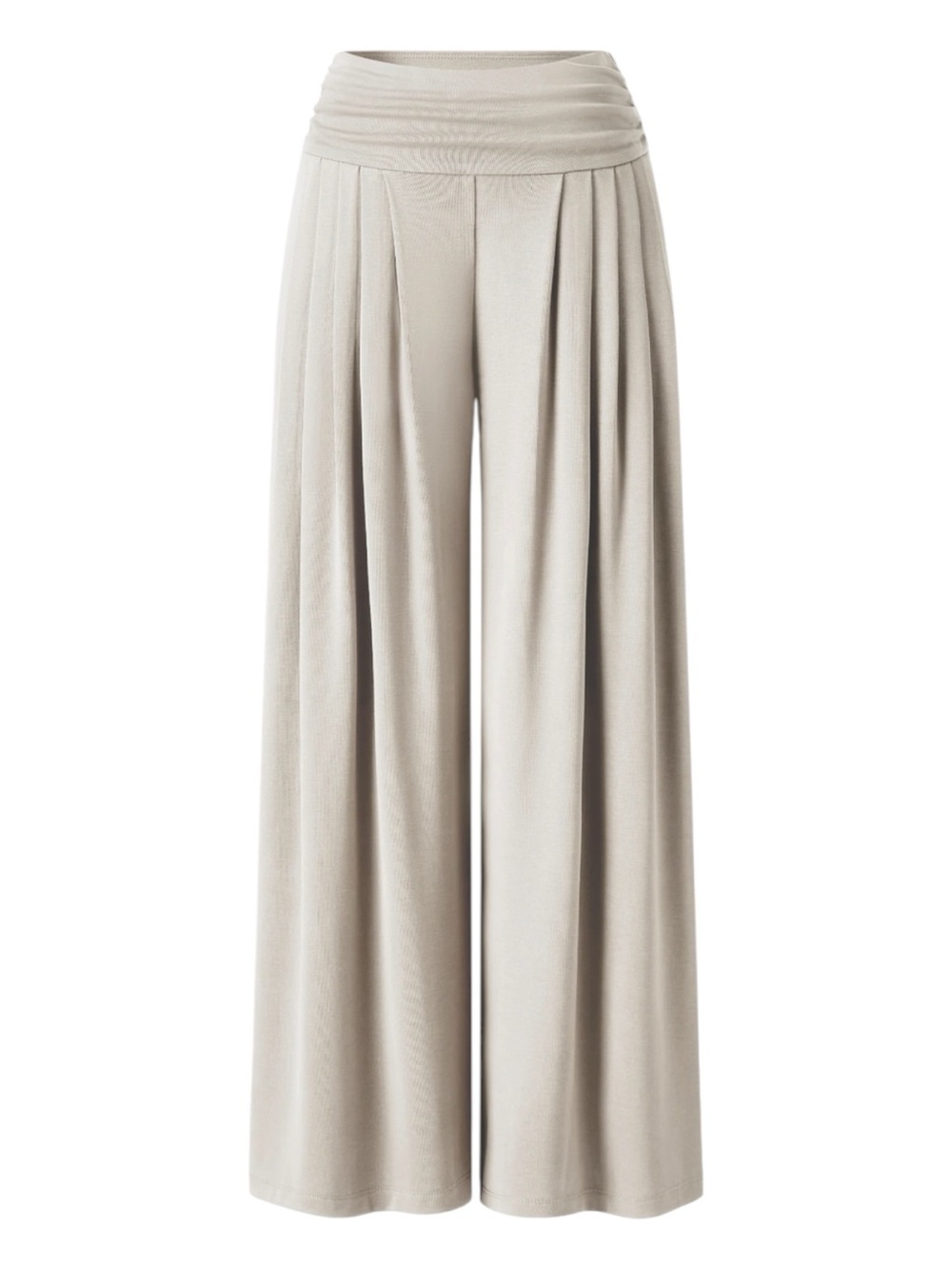 OGL | Sandwashed Super Flowy Tucked Palazzo Pant with Pockets Morning Mist | 2XL